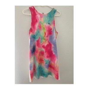 Watercolor Shift Dress